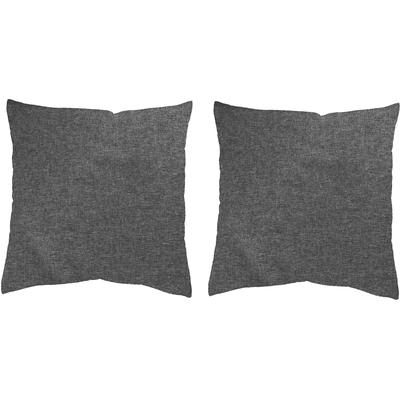 Kissenhülle HEINE HOME Gr. 1, grau (anthrazit), B:40cm L:40cm, Polyester, Polyester, 100% Polyester, Kissenbezüge Image