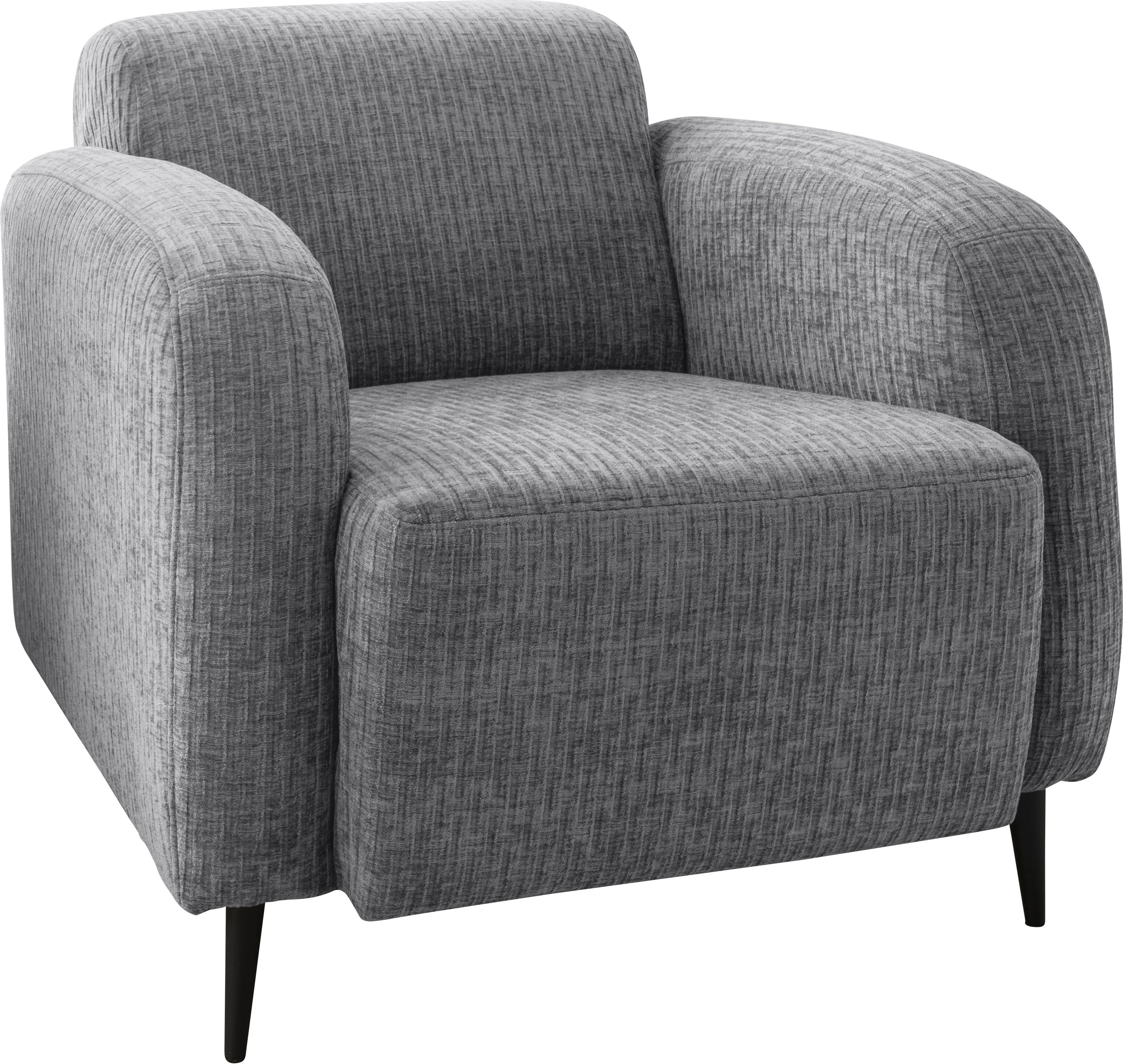 Cocktailsessel HOME AFFAIRE "Marone", grau, B:85cm H:76cm T:90cm, 100% Polyester, Sessel, Cocktailsessel, auch als 2-Sitzer und 3-Sitzer erhältlich