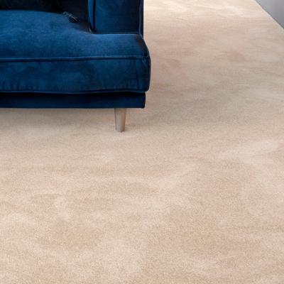 Teppichboden ANDIAMO "Levin, Velours, Made in Belgium", beige (hellbeige), B:400cm H:10mm L:400cm, Kunstfaser, Teppiche, Uni Farben, Breite 400 cm oder 500 cm, weiche Qualität Image