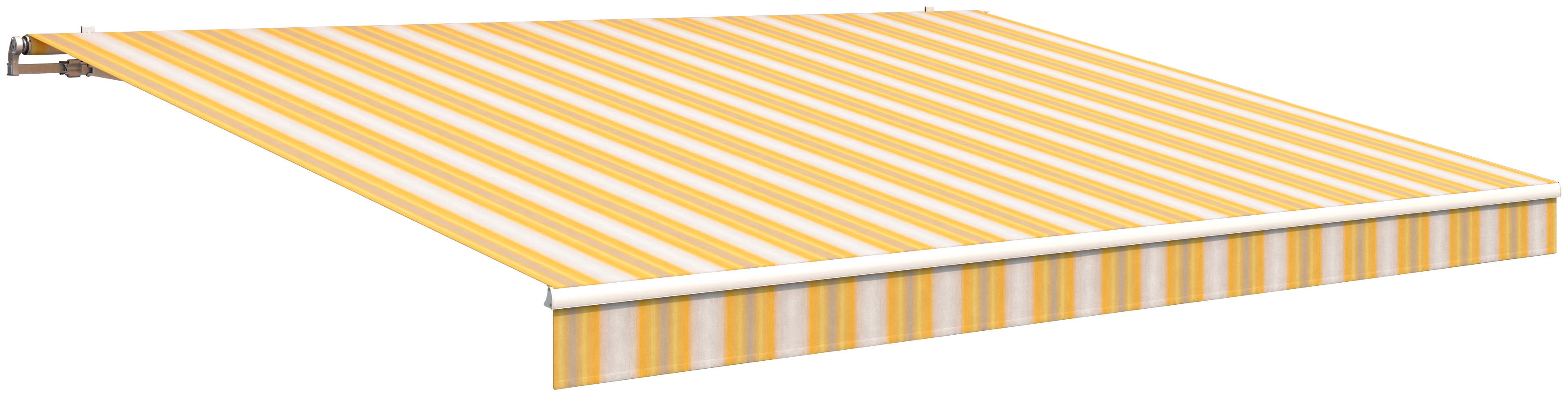 Gelenkarmmarkise WISMAR "Classic", gelb, B:600cm H:25cm, Polyacryl, Markisen