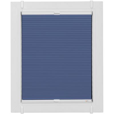 Plissee SUNLINES "Start-up Style Honeycomb", blau (dunkelblau, weiß, weiß), B:85cm H:125cm, Obermaterial: 100% Polyester, Plissees, verspannt mit Simply-Fix Klemmträger, Wabenplissee Image