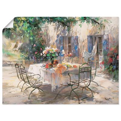 Wandbild ARTLAND "Schatten Garten", beige (farbe bild(er): naturfarben), B:80cm H:60cm, Papier, Bilder, als Leinwandbild, Poster, Wandaufkleber in verschied. Größen Image