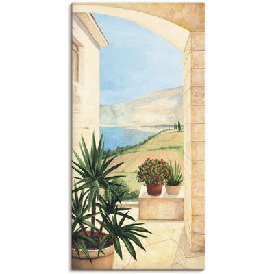 Wandbild ARTLAND "Blick auf Toskanalandschaft", beige (farbe bild(er): naturfarben), B:30cm H:60cm, Bilder, als Alubild, Outdoorbild, Leinwandbild, Poster, Wandaufkleber Image