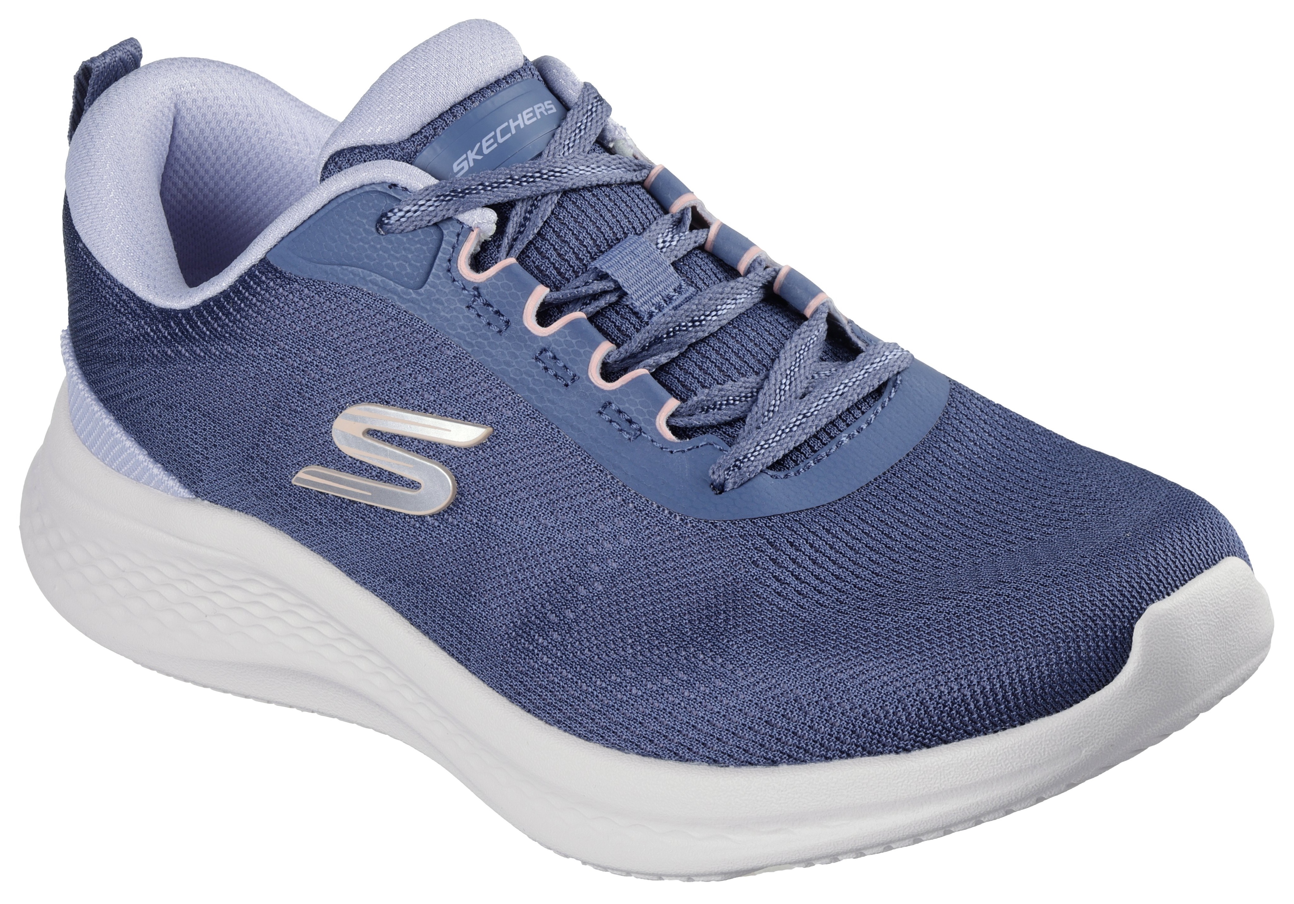 Sneaker SKECHERS "SKECH-LITE PRO 2.0", Damen, Gr. 40, blau, Textil, Schuhe Sneaker, Freizeitschuh, Schlupfschuh in veganer Verarbeitung