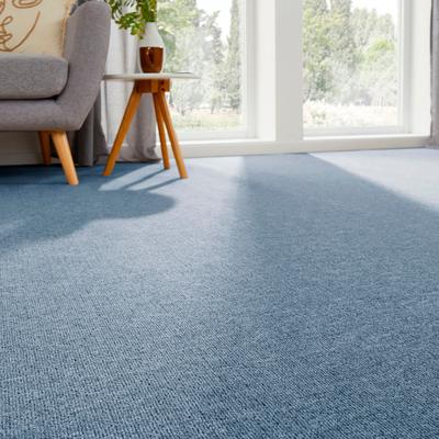 Teppichboden ANDIAMO "Bob, Feinschlinge, Made in Netherlands", blau, B:500cm H:4,5mm L:100cm, Kunstfaser, Teppiche, meliert, Breite 200, 400 oder 500 cm, strapazierfähig & pflegeleicht Image