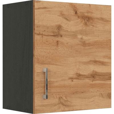 Hängeschrank KOCHSTATION "KS-Mali", grau (wotaneiche, graphit), B:50cm H:57cm T:34cm, Schränke, Breite 50 cm Image