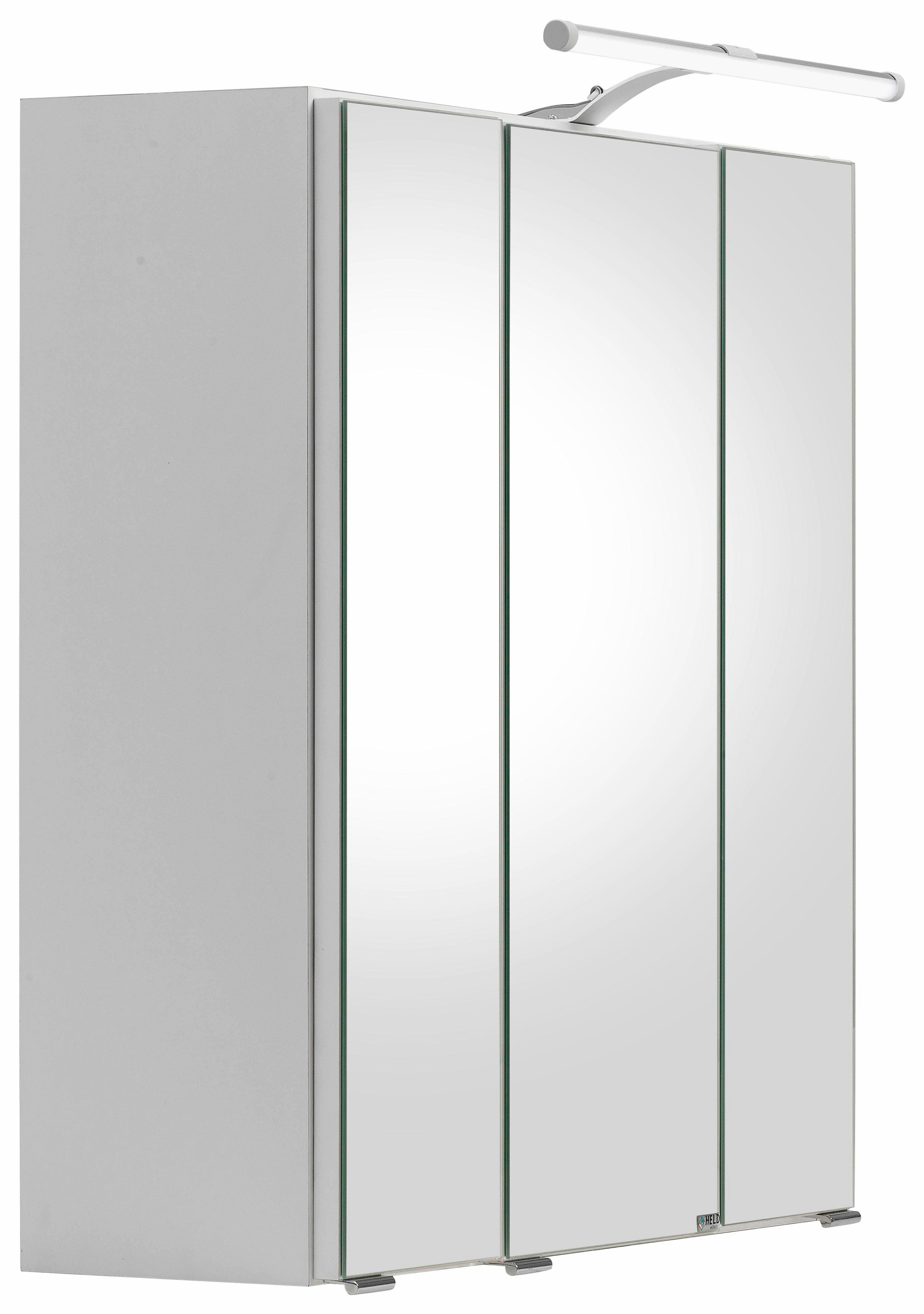 Spiegelschrank WELLTIME "Portofino", weiß, B:60cm H:66cm T:20cm, Schränke, mit LED-Beleuchtung Image
