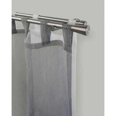 Gardinenstange GARESA "ROSA", silber (edelstahlfarben), L:210cm Ø:16mm, Metall, Gardinenstangen, Vorhanggarnitur, verlängerbar, Endknopf Stumpf, ohne Ringe Image