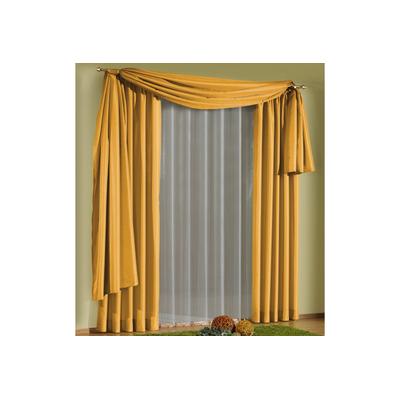 Gardine WIRTH "Daria" Gr. 4, gelb, B:135cm H:245cm, Polyester, Gardinen Image