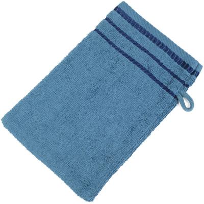 Waschhandschuh GÖZZE "Berlin", blau (petrol), B:17cm L:24cm, Frottier, Handtücher (Packung) Image