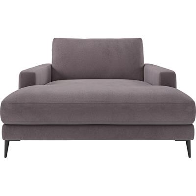 Chaiselongue INOSIGN "Downtown Loungemöbel zum Relaxen, B/T/H: 132/170/84 cm", rosa (altrosa), B:132cm H:84cm T:170cm, 95% Polyester, 5% Nylon, Sofas, auch in Bouclé, Cord und Easy care - leicht mir Wasser zu reinigen Image