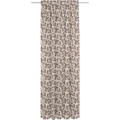 Vorhang ADAM "Good Old Days aus 100 % Bio-Baumwolle, Multifunktionsband (1 St)" Gr. 4, rot (natur, dunkelrot), B:142cm H:245cm, Jacquard, Baumwolle, Gardinen, Good Old Days aus 100% Bio-Baumwolle, Multiband (1 St) Image