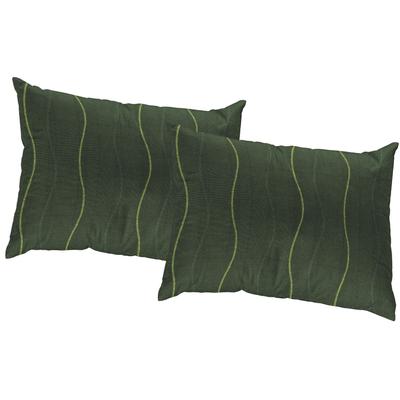 Dekokissen WIRTH "Sepino" Gr. 3, grün (grün, gemustert), B:40cm L:60cm, Polyester, Baumwolle, Dekokissen_Sitzkissen_Kissenhüllen, Kissenhülle ohne Füllung, 2 Stück Image