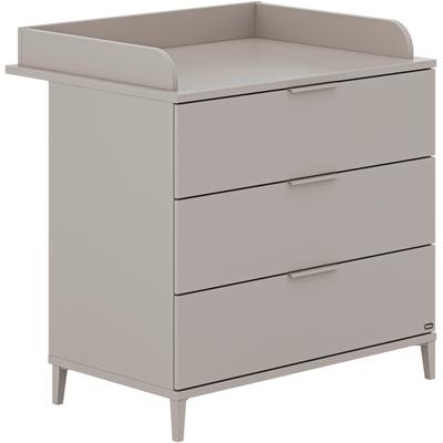 Wickelkommode YUNY BY PAIDI "BROTHER STU mit abnehmbarem Aufsatz und 3 Schubladen", grau (taupe, taupe), B:94,7cm H:87,9cm T:52,4cm, Spanplatte, Wickelkommoden, Kommode in Taupe, 95 cm Breite, geprüfte Sicherheit, Soft-Close