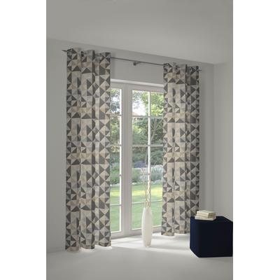 Vorhang ADAM "Bio Bel" Gr. 2, schwarz, B:145cm H:175cm, Jacquard, Baumwolle (Bio-Baumwolle), Gardinen Image