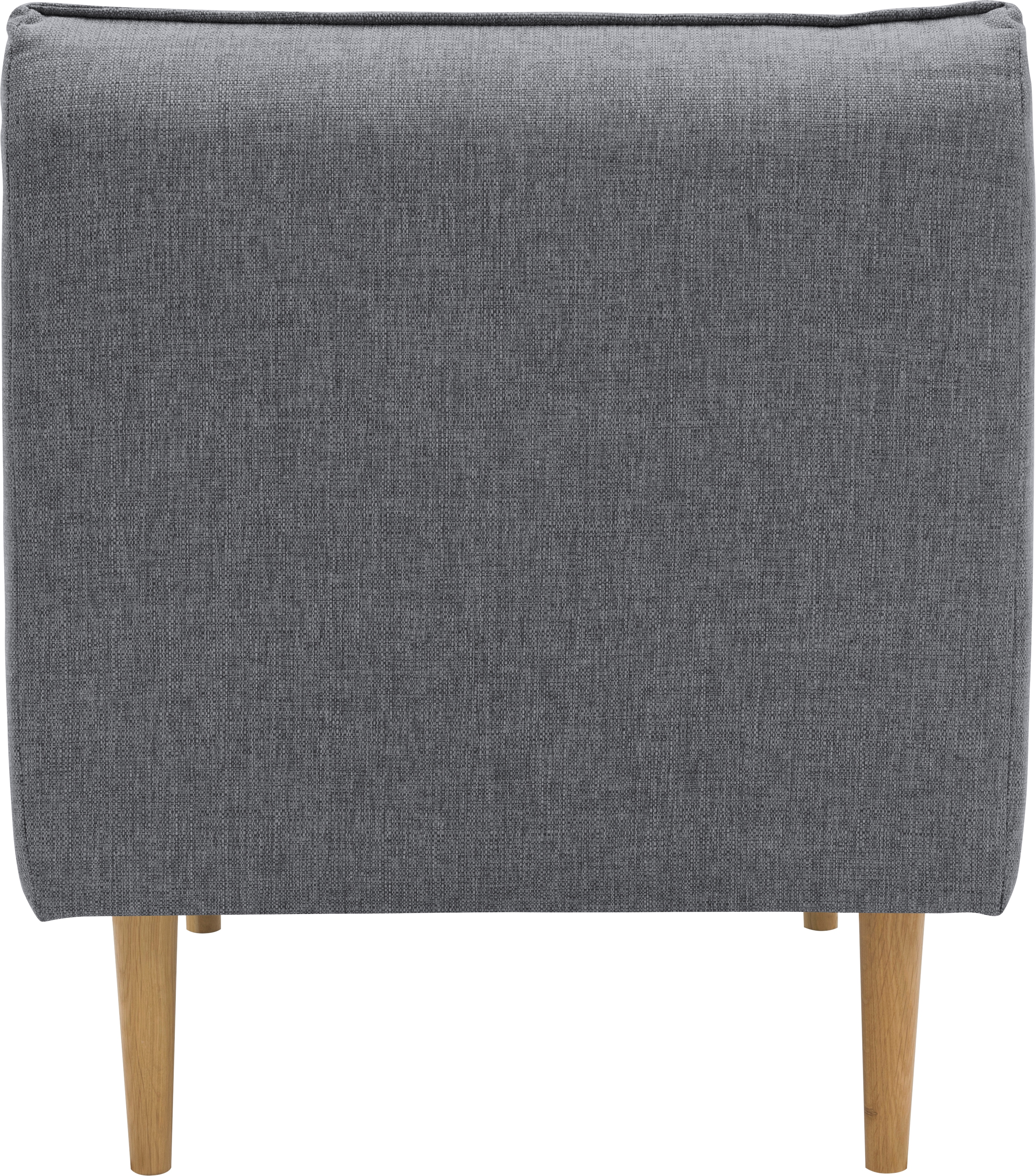 Sofaelement DOMO COLLECTION "Filho, individuell erweiterbar", grau (anthrazit), B:70cm H:81cm T:82cm, 88% Olefin, 12% Polyethylene, Polsterelemente, Polstermöbel für Terrasse, Garten und Balkon, speziell für Outdoor