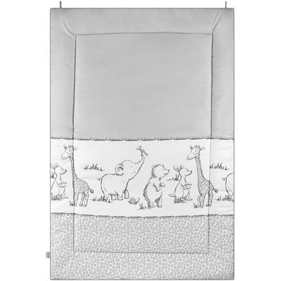 Krabbeldecke JULIUS ZÖLLNER "Safari", weiß (safari), B:95cm L:135cm, Baumwolle, Polyester, Wohndecken, Made in Germany Image
