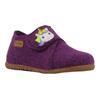 Hausschuh RICHTER "Filzi WMS: Mittel", Kinder, Gr. 28, lila (lila, einhorn), Filz, kontrastfarbene Details, klassisch, Schuhe, Klettschuh, Winterschuh mit Weiten-Meßsystem