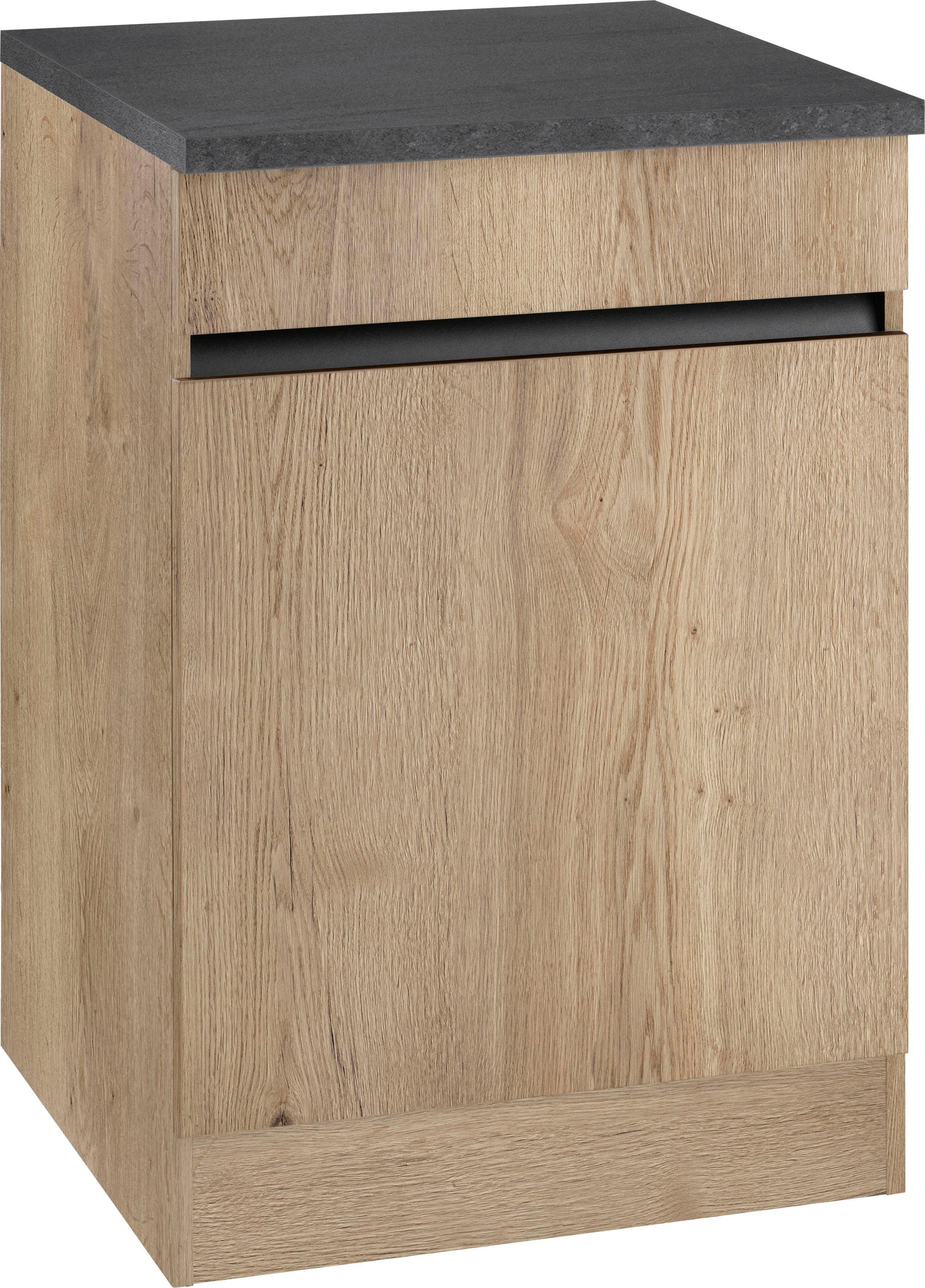 Unterschrank OPTIFIT "Roth", braun (wildeichefarben, wildeichefarben), B:60cm H:88cm T:60cm, Schränke, Breite 60 cm Image