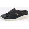 Pantolette JOMOS, Damen, Gr. 36, blau (marine), Glattleder, Veloursleder, sportlich, Schuhe Clog