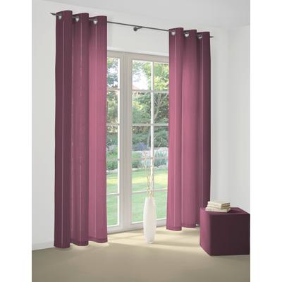 Vorhang WIRTH "Felsted" Gr. 4, lila (beere), B:132cm H:245cm, Jacquard, Polyester, Gardinen Image