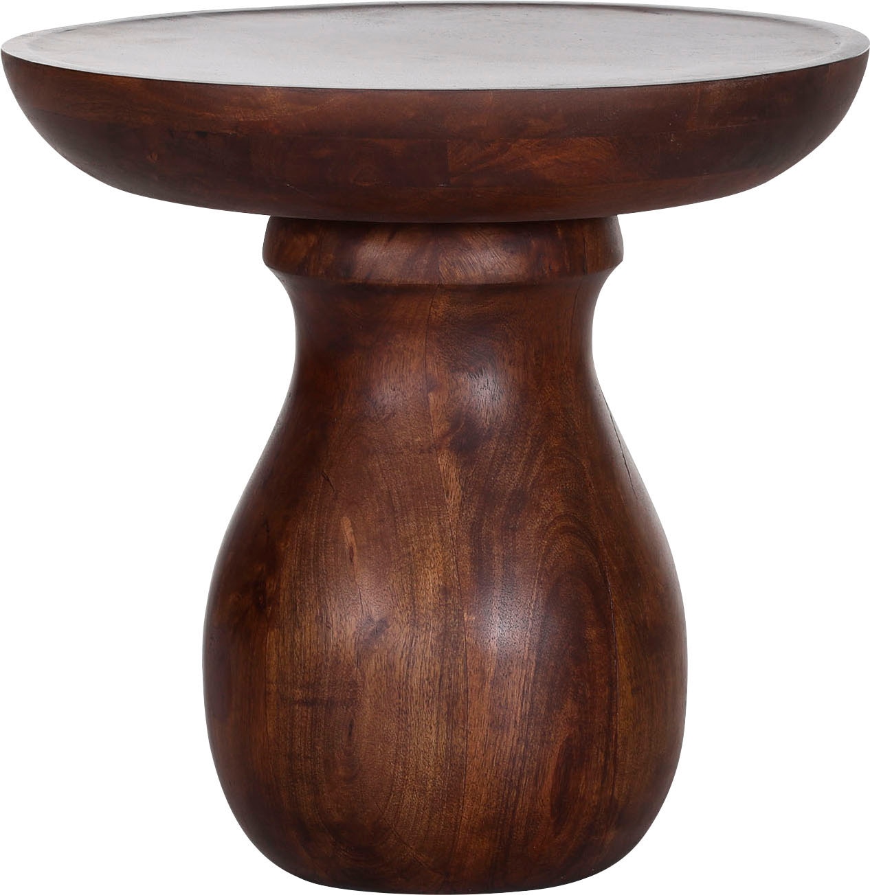 Beistelltisch GUTMANN FACTORY "Grace", braun (braun, braun, braun), B:50cm H:48cm T:50cm, Tische, aus Massivholz Mango