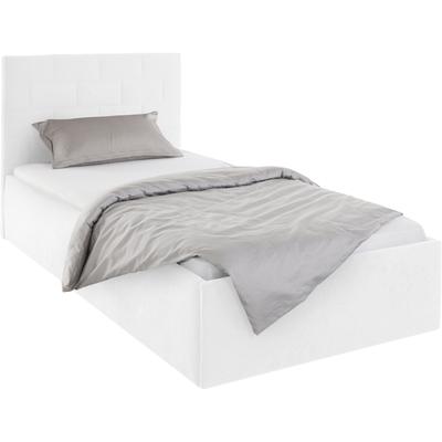 Polsterbett, weiß, B:110cm H:98cm L:210cm, Bezug Bett: 100% Polyester, Bonnell-Federkernmatratze: 51% Polypropylen, 39% Polyester, 10% Baumwolle, Kaltschaummatratze: 100% Polyester, Bezug abnehm- und waschbar bis 60u00b0C, WESTFALIA SCHLAFKOMFORT,... Image