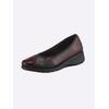 Ballerina CASUAL LOOKS, Damen, Gr. 36, rot (bordeaux), Lackleder, Glattleder, sportlich, Schuhe
