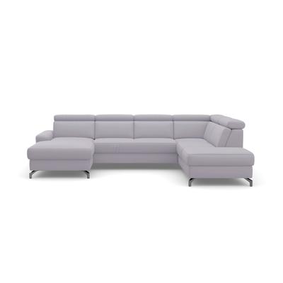 Wohnlandschaft SIT & MORE "Scarlett U-Form", grau, B:333cm T:226cm, Sofas, inklusive Kopfteilverstellung, wahlweise mit Bettfunktion, Bettkasten Image