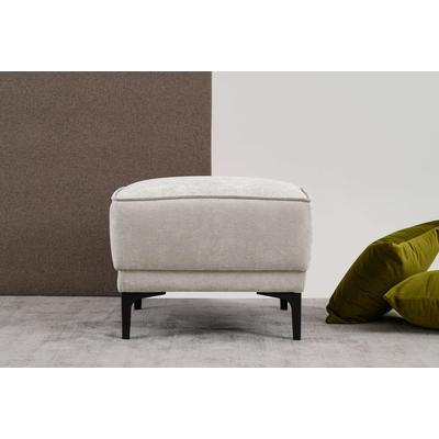 Polsterhocker PLACES OF STYLE "Oland", braun (latte), B:56cm H:45cm T:58cm, 100% Polyester, Hocker, passend zur Serie OLAND Image