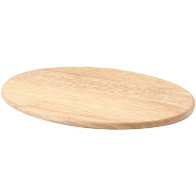 Schneidebrett CONTINENTA, braun (holzfarben), B:20cm H:1,2cm L:30cm, Holzwerkstoff, Schneidebretter, oval, Gummibaum 30x20x1,2cm Image