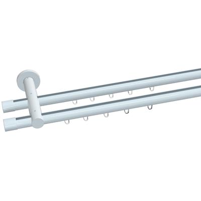 Gardinenstange INDEKO "Consul", weiß, L:380cm Ø:20mm, Aluminium, Gardinenstangen, Innenlauf Komplett-Set inkl. Gleitern und Montagematerial Image