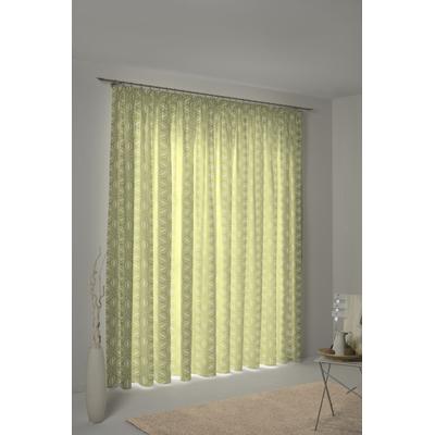 Vorhang ADAM "Retro Floret" Gr. 3, grün (hellgrün), B:145cm H:225cm, Jacquard, Baumwolle (Bio-Baumwolle), Gardinen Image