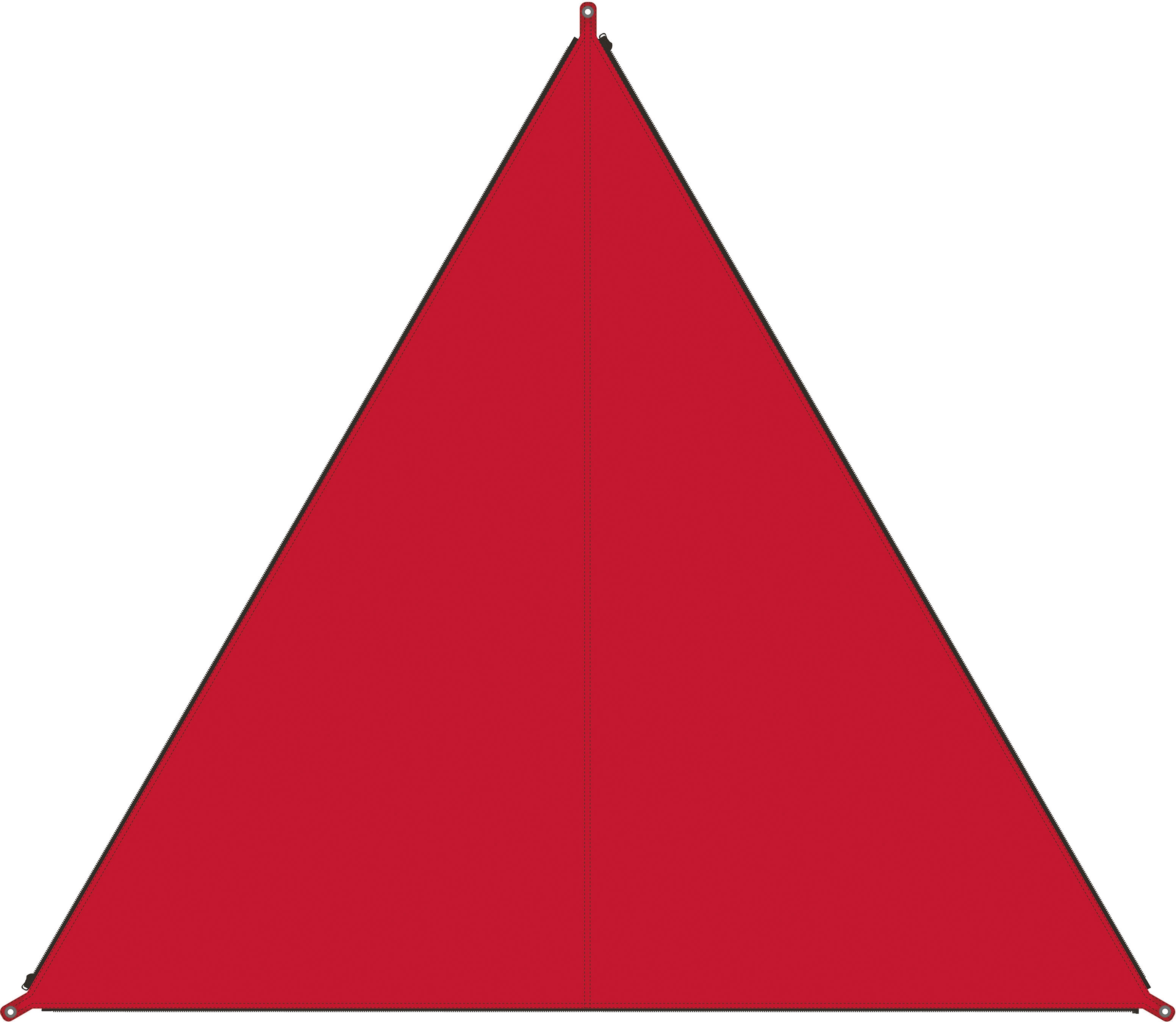 Sonnensegel BENT "Zip-Canvas", rot (rot, rv schwarz), Sonnensegel, B/T: 250cm x 250cm, Polyester, B:250cm T:250cm Image