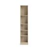 Bücherregal INOSIGN "Basic Regal, Büroregal", braun (eiche struktur), B:40,6cm H:203,2cm T:26,8cm, Spanplatte, Regale, Standregal in verschiedenen Größen und Farben erhältlich