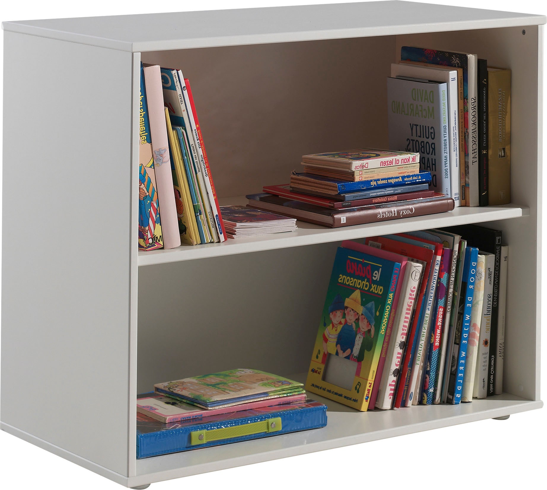 Kinderregal VIPACK "Pino", weiß, B:85,5cm H:72cm T:43,3cm, Massivholz, Regale, Kinderregal, Regal