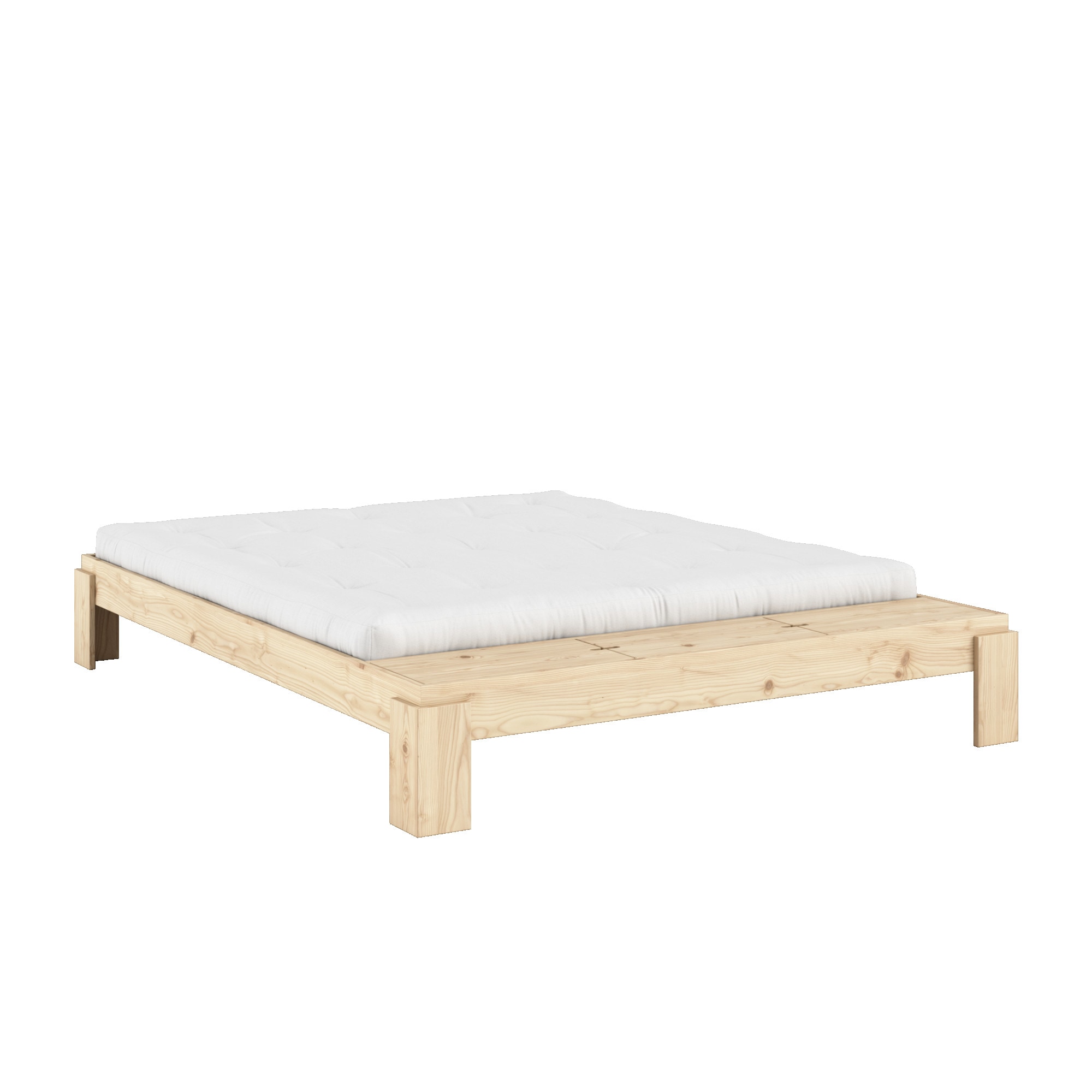 Stauraumbett KARUP DESIGN "Layers Bed Bench, Bettgestell mit Aufbewahrungsbank, mehrere Größen", beige (natur), B:188cm H:36cm L:240cm, Betten, inkl. Lattenrost, excl. Matratze, FSC-zertifiziertes Massivholz Image