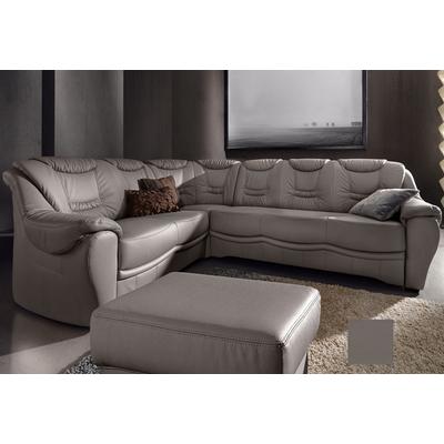 Ecksofa SIT & MORE "Benson L-Form", grau (delfin), B:265cm H:94cm T:215cm, NaturLeder, Luxus-Microfaser, Luxus-Kunstleder, Primabelle-Microfaser, Sofas, wahlweise mit Bettfunktion Image