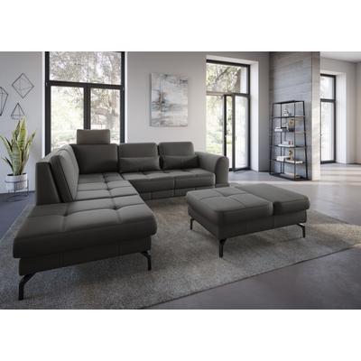 Ecksofa SIT & MORE "Bendigo L-Form", braun (mokka), B:258cm H:87cm T:226cm, Sofas, inklusive Sitztiefenverstellung, Bodenfreiheit 15 cm, in 2 Fußfarben Image