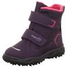 Winterstiefel SUPERFIT "HUSKY WMS: Mittel", Kinder, Gr. 38, lila (lila, pink), Textil, sportlich, Schuhe, Snowboots mit wärmendem Textilfutter, Größenschablone zum Download