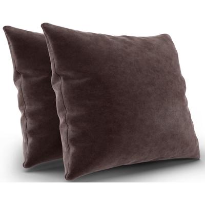 Polsterauflage SIT & MORE "Kolding", braun, B:50cm H:50cm T:8cm, 100% Polyester, Polsterauflagen, 2er Kissen-Set wahlweise in zwei Größen Image