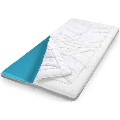 Topper STENDEBACH "Softtop Luxus TENCEL™ G-Cozy, 90x200, 180x200 cm und weitere Größen", grau, B:100cm H:8cm L:200cm, Gelschaum, Topper, Allergiker geeignet (Hausstauballergiker), Temperaturausgleichend Image