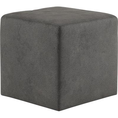 Hocker COTTA "Cuby", grau (steel), B:40cm H:40cm T:40cm, 100% Polyester, Hocker, Sitzwürfel, Cube, Sitzhocker Image