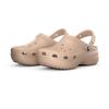 Clog CROCS "Classic Platform Clog W", Damen, Gr. 37, braun (caramel), modisch, Schuhe, Plateau, Sommerschuh, Schlappen, Hausschuh, trendige Plateausohle