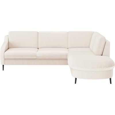 Ecksofa SIT & MORE "Soul L-Form", beige, B:257cm H:90cm T:239cm, 100% Polyester, Sofas, wahlweise mit Bettfunktion und Bettkasten oder Schubkasten Image