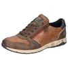 Sneaker LERROS, Herren, Gr. 46, braun (cognac, braun), Lederimitat, casual, Schuhe, Schnürschuh, Freizeitschuh, Halbschuh mit Reißverschluss