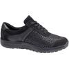 Schnürschuh WALDLÄUFER "M-Ira-Soft", Damen, Gr. 8,5 (42,5), silber (schwarz, silberfarben), Nubukleder, Textil, sportlich, Schuhe, in M-Weite = extra weit, Freizeitschuh, Halbschuh, Schnürschuh