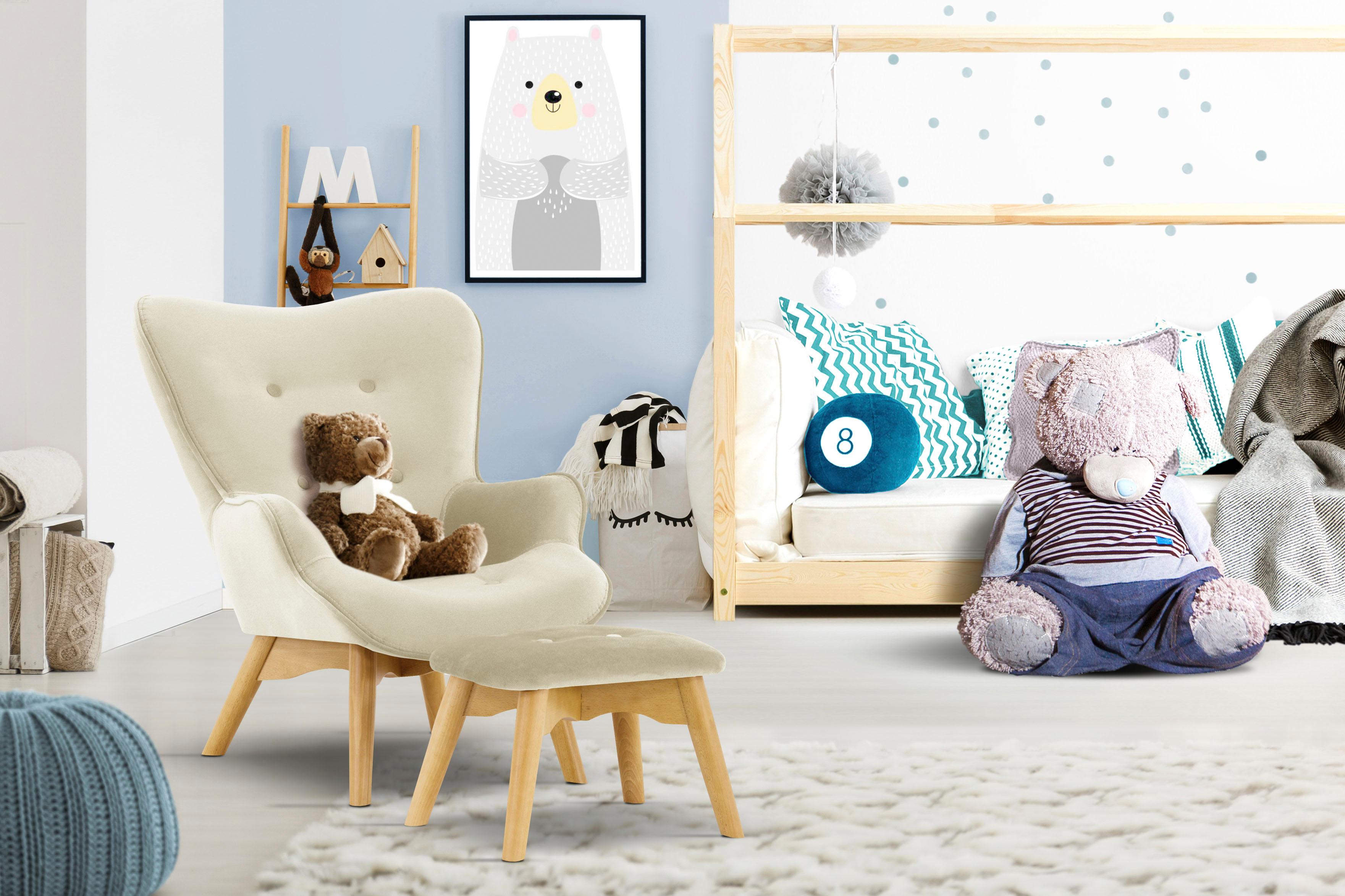 Sessel LÜTTENHÜTT "Duca Mini", beige, B:58cm H:67cm T:68cm, Sessel, in kleiner Ausführung für Kinder Image