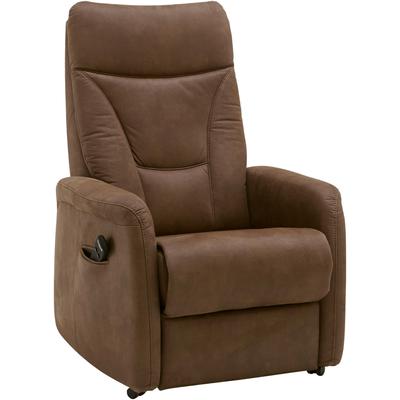Sessel HUKLA "HU-RV15025", braun (deluxe schoko), B:78cm H:108cm T:90cm, Sessel, Polstersessel Sessel mit Aufstehhilfe Funktionssessel, Wahlweise 1- oder 2-motorische Verstellung, inkl. Aufstehhilfe Image