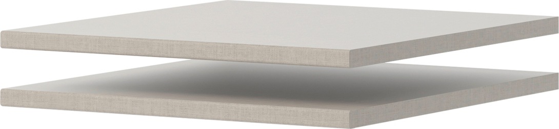 Einlegeboden "Henderson", beige (leinenoptik), B:48cm H:2cm T:50cm, Holzwerkstoff, SET ONE BY MUSTERRING, Einlegeböden, 2er-Set, Breite 48 cm für Schränke Programm Henderson